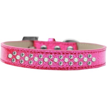 UNCONDITIONAL LOVE Sprinkles Ice Cream Pearl & Clear Crystals Dog Collar, Pink - Size 20 UN2452877